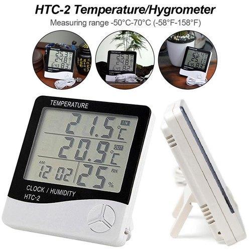 HTC 2 Thermo Hygrometer Temperature Meter / Alat Cek Suhu Ruangan Ori