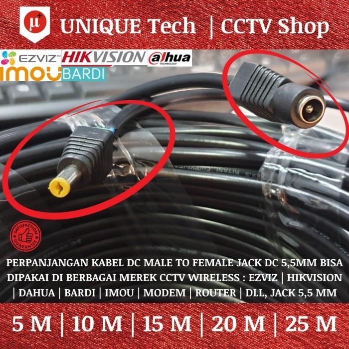 CABLE EXTENSION ADAPTOR POWER DC CCTV WIFI KABEL PERPANJANGAN EZVIZ