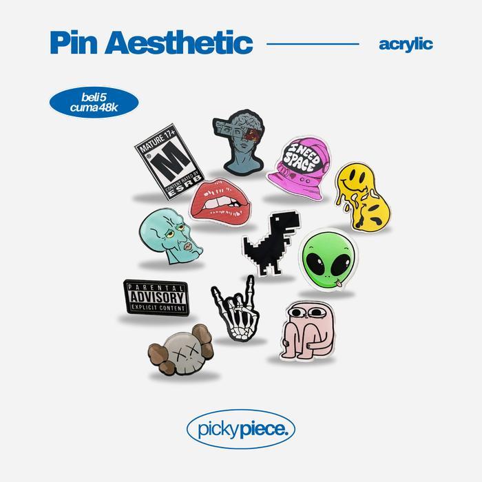 Pin Bros Akrilik Aesthetic