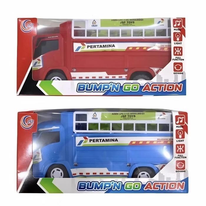 Truck Oleng Pertamina / Truck Tangki Pertamina Lpg Gas Elpiji Telolet Basuri Musik Dan Lampu / Truck