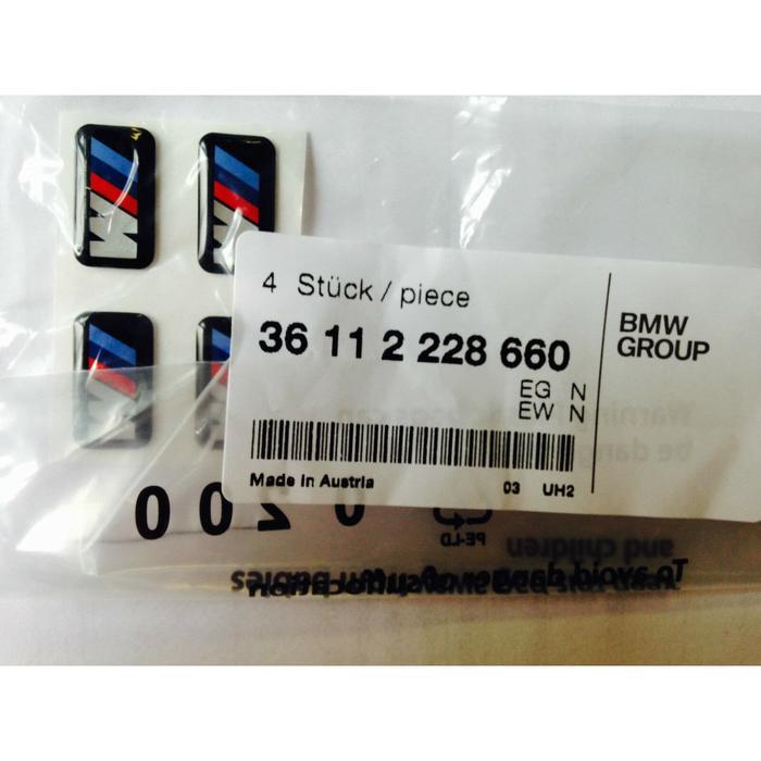 1X Original Bmw M Sticker Badge Logo Emblem Untuk Velg 36112228660