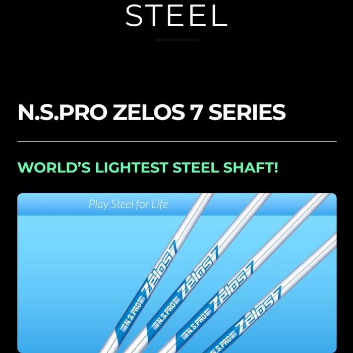 Golf - Golf Shaft - Steel Shaft - Nippon Shaft - NS Pro Zelos 7