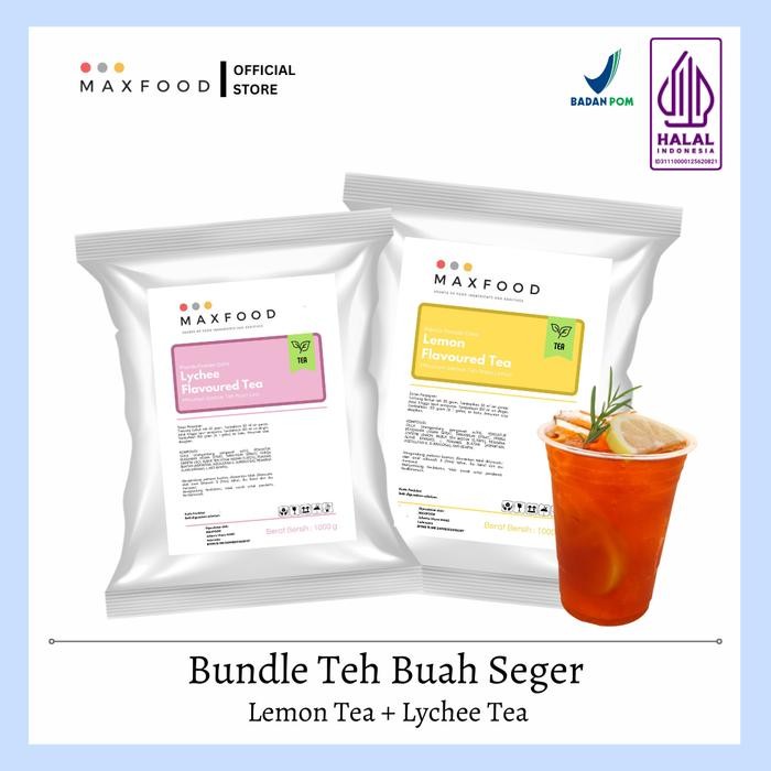 

oW.galiban - Bundle Bubuk Teh Maxfood Lemon Tea + Leci Tea Powder 1Kg
