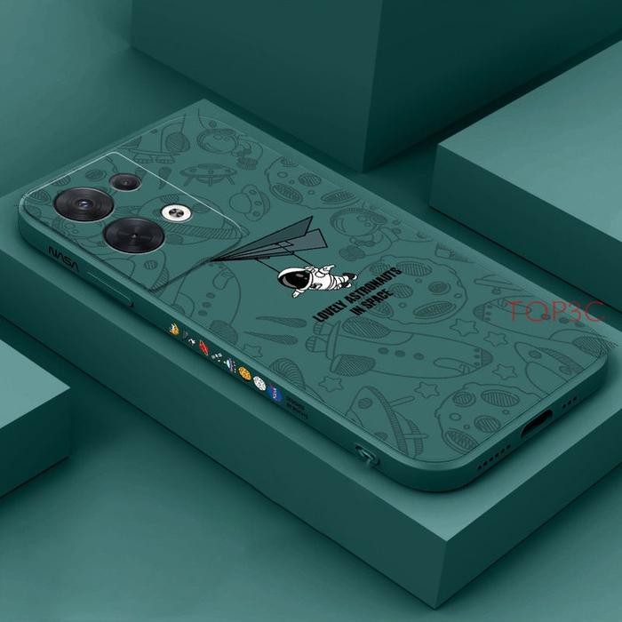 OPPO RENO 8 5G SOFT CASE ARMOR MOTIF NASA SILIKON CASING HANDPHONE