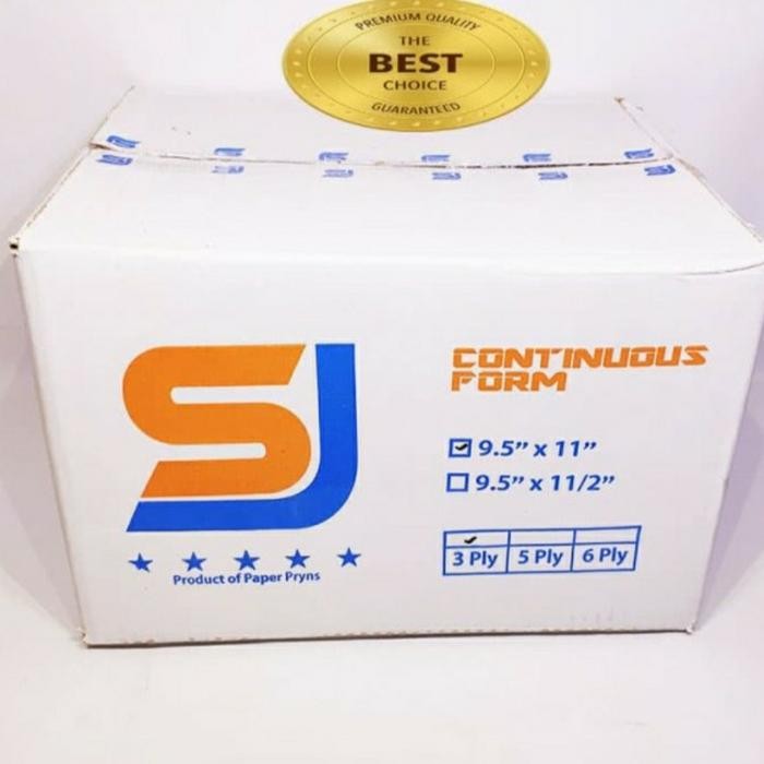 

NEW PRODUK KERTAS CONTINUOUS FORM 9.5X11 SJ 3 PLY STANDAR WARUNG ARA67