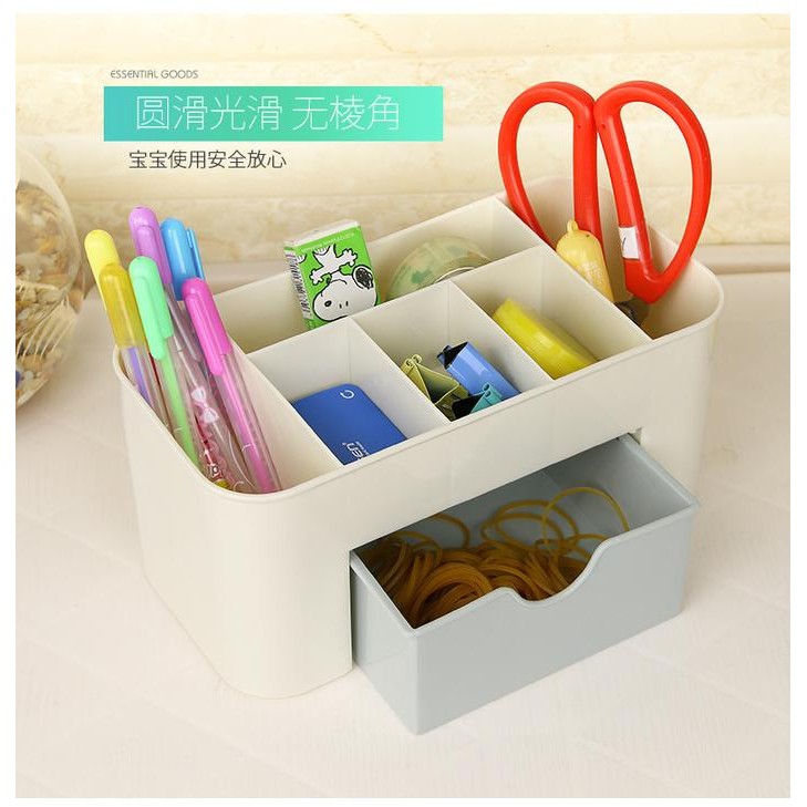 

Stationery Desk Organizer Box Laci Kantor Wadah Alat Tulis Phone Cell
