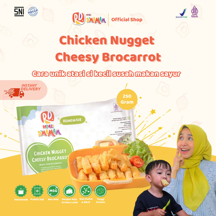

Pilihan- Chicken Nugget Cheesy Brocarrot D'Mamam Haccp, Bpom & Halal Mui