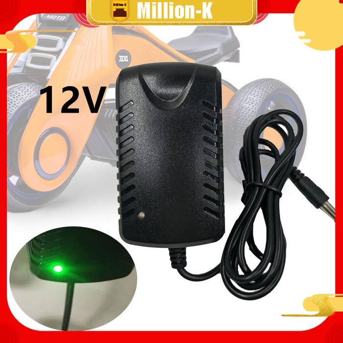 Charger Adaptor Mobil Mainan 12 Volt Charger Aki Mainan Anak Cas
