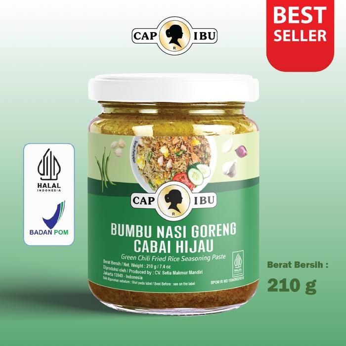 

TERLARIS CAP IBU Bumbu Nasi Goreng Cabai Hijau 210gr READY STOCK