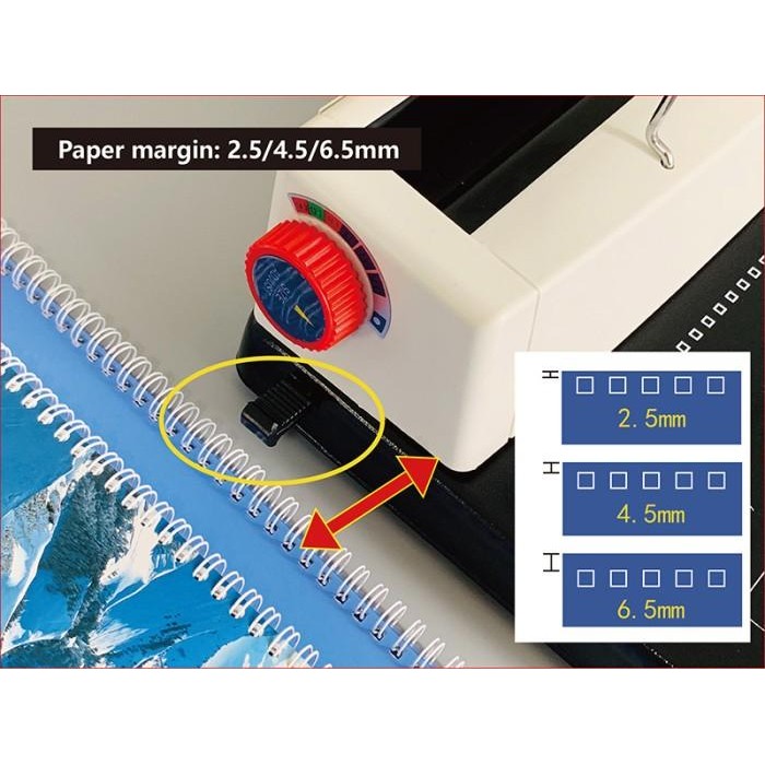 

MESIN JILID BINDING KAWAT 3:1, A4, LUBANG KOTAK, GEMET 31WA