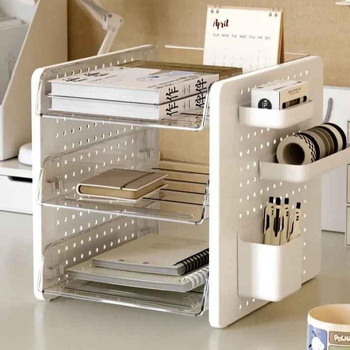 

TRIPLE W RAK FILE DOKUMEN MODULAR MULTIFUNGSI MEJA KERJA MINIMALIS MULTI LAYER DESK DOCUMENT