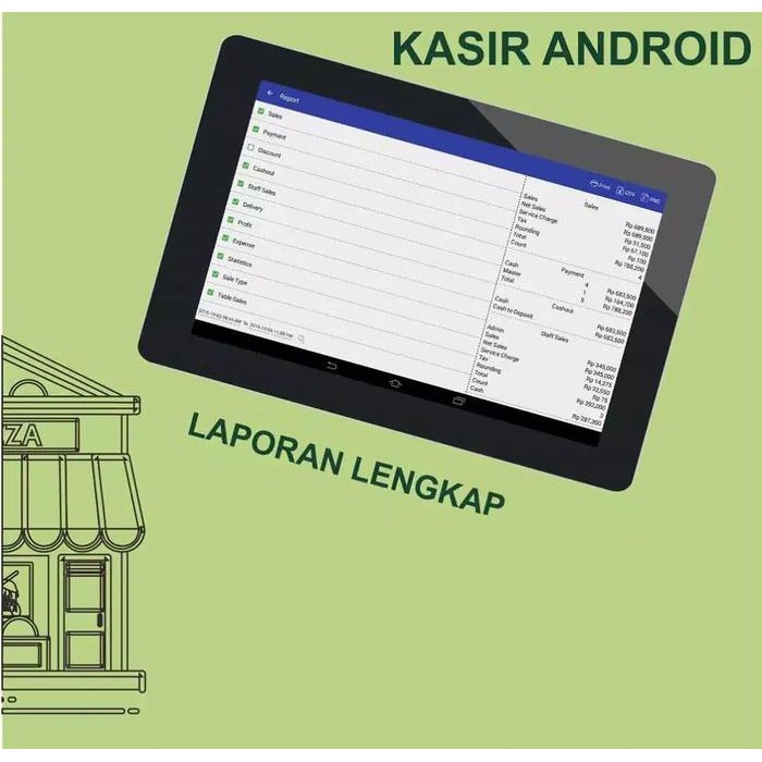 

TABLET KASIR SAMSUNG UNTUK RESTORAN CAFE RESTAURANT