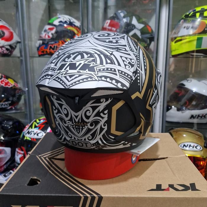 Ink Cl Max Matt Black Gold Seri 8 Helm Full F