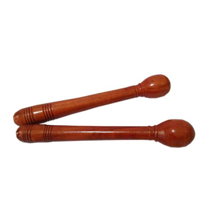 pukulan bedug 37cm pentungan stik bedug sepasang coklat natural