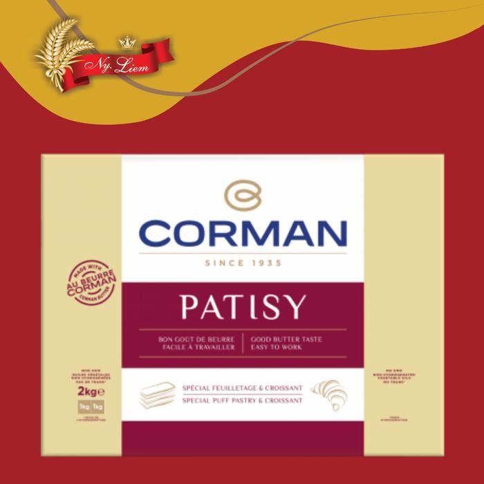 

Pilihan- Corman Patisy 78 % Fat - Butter Sheet / Mentega Pastry 2 Kg (Gojek)