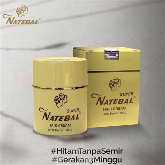 Pilihan- Natebal Hair Cream 100Gr Super Penghitam Rambut 100 Pewarna Cat Red Minyak Rambut