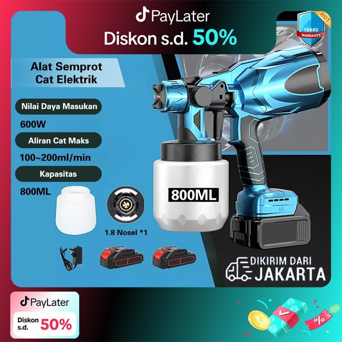 Pilihan- 600W Mesin Semprot Cat Elektrik Nirkabel Berkekuatan /Mesin Semprot Cat/ Kompresor