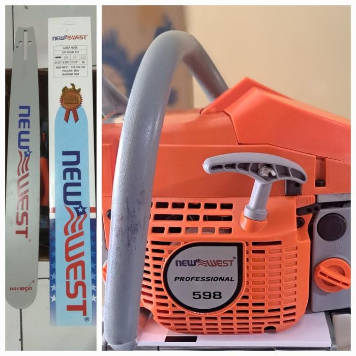 CHAINSAW NEW WEST 598 22" MESIN POTONG KAYU/MESIN GERGAJI KAYU