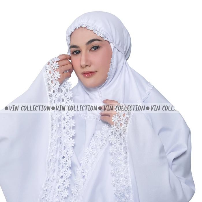 Pilihan- Bergo Umroh Dan Haji Katun Renda Jilbab Muslim Kerudung Instan Wanita Dewasa Syari