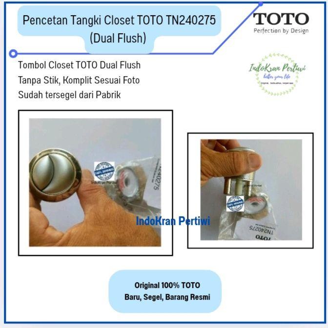 Terbaik Pencetan Tangki Closet Toto Tn240275 Original Segel Toto / Tombol Closet Duduk Toto