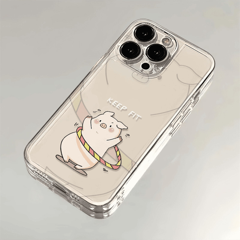 Soft Fancy Pig Weight Loss Keep Fit Case Hp Vivo Y400 V60 Y03 Y03T V40 Lite 5G Y29 5G Y19S Pro V50 L
