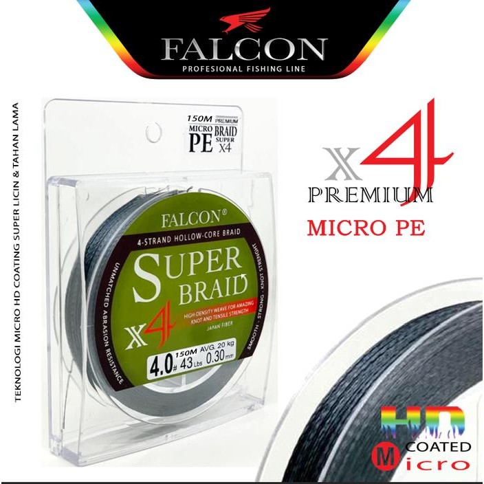 Senar Pe X4 Falcon Super Braid 150M