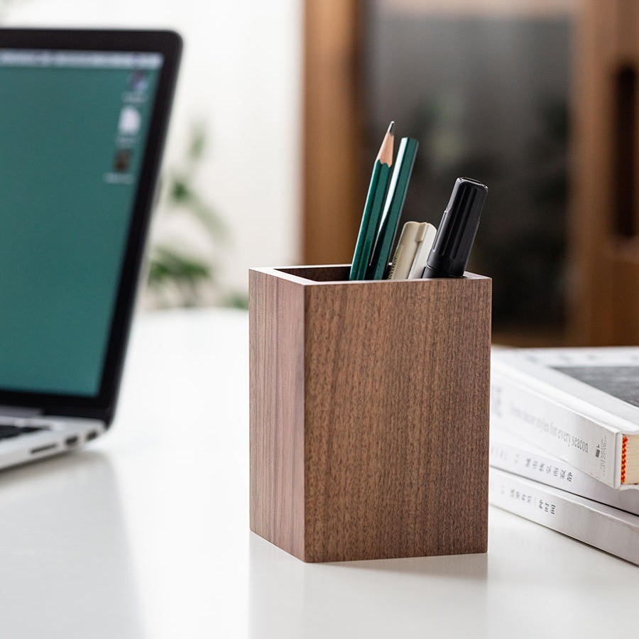 

Kotak Pensil Kayu - Kotak Penyimpanan Kayu Kenari Kreatif - Kotak Alat Tulis Dekorasi Meja - Berbagai Model & Ukuran (8x8x10, 6.5x6.5x11) |YQBHMD9U|