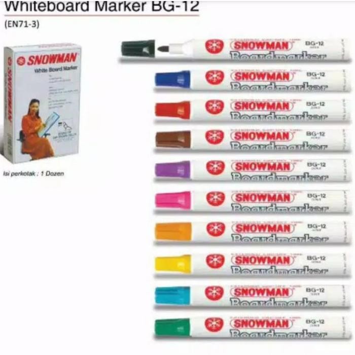 

New spidol Boardmarker snowman Warna Warni