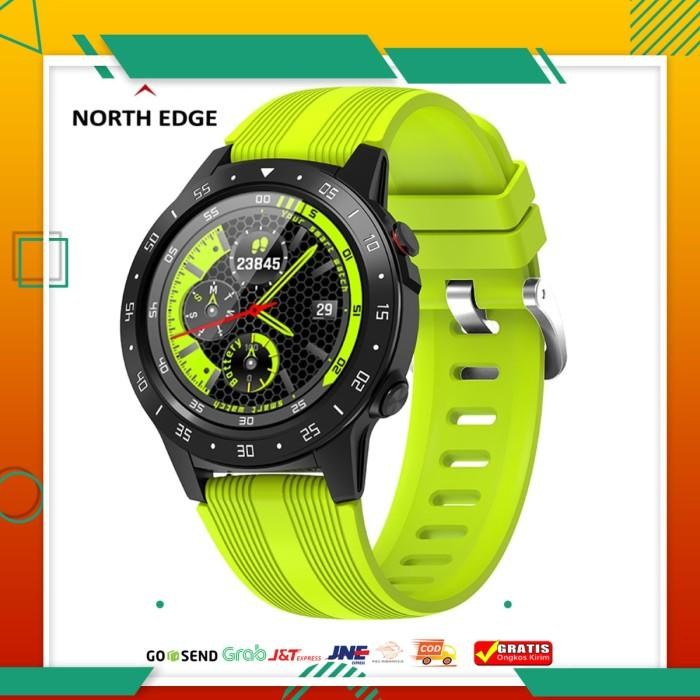 Jam Tangan Pria NORTH EDGE Men's Smart Watch GPS Full Screen Heart Rate Blood