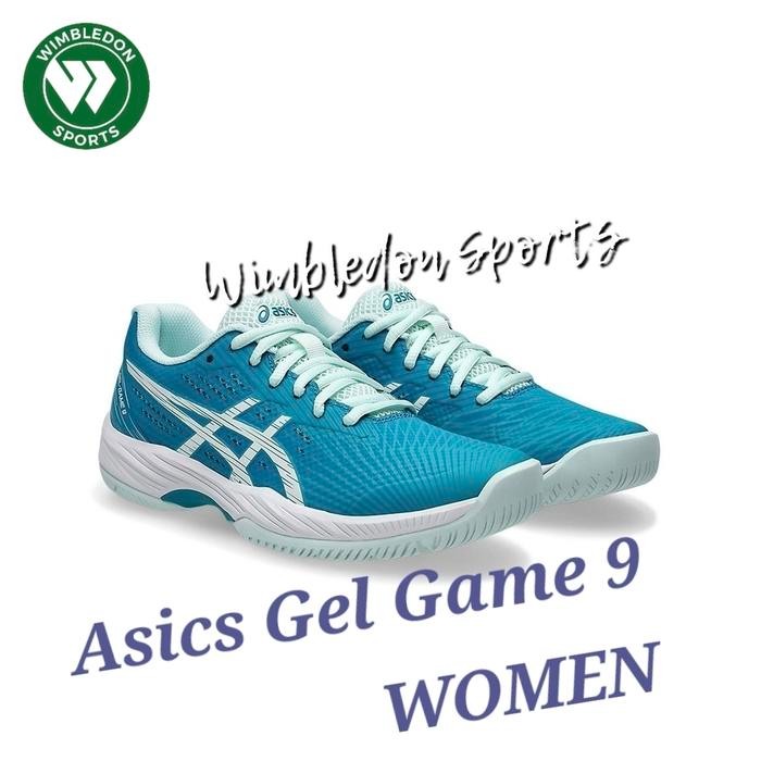 Sepatu Asics GEL GAME 9 White Teal / Sepatu Tenis ASICS ORIGINAL best seller