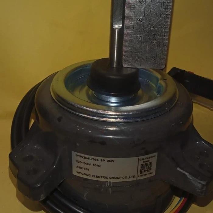 Cuci Gudang Motor Fan Outdoor Ac Panasonic Yyw25-6-7094 6P 25W Cw 220-240V