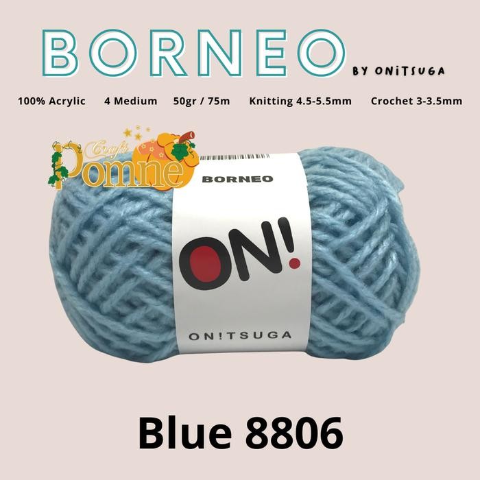 

New Benang Rajut Onitsuga Borneo Blue 8806 (Biru Muda)