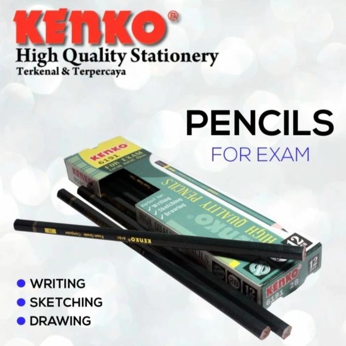 

New KENKO Pensil 2B Joyko P 88 Stationery High Quality Terkenal & Terpercaya untuk Menulis