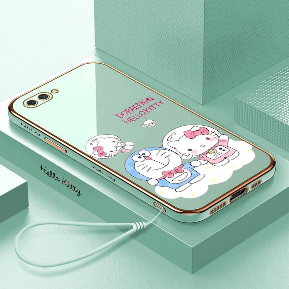 [Pengiriman lokal] Realme C1 C2 C2S C3 C11 2021 C12 C15 C17 C25 U1 X A1K  Casing HP Doraemon dan Hel