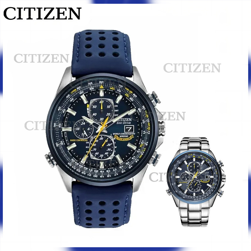 IMPORT Citizen Watches for Men Genuine Blue Angels Date Display Waterproof Luminous Ecology-Drive