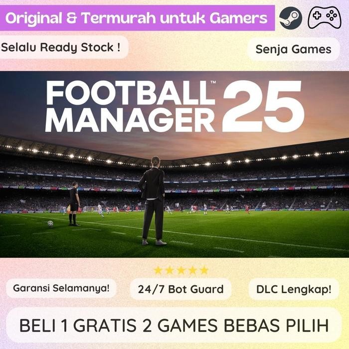 Pilihan- Football Manager 2025 / Fm 25 / Fm 2025 + In-Game Editor Original Game Pc