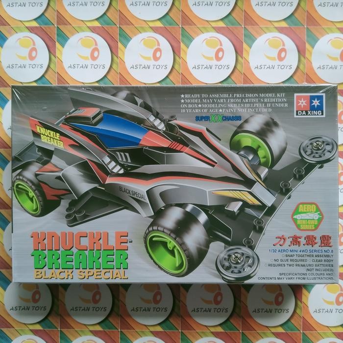 Pilihan- Tamiya Replika Mini 4Wd Merk Daxing Knuckle Breaker Black Special