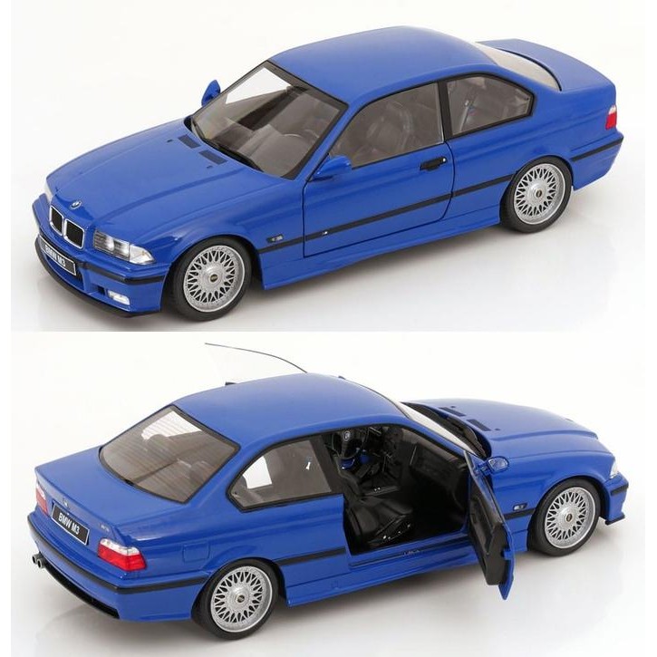 Pilihan- Diecast Bmw M3 (E36) Coupe 1996 Santorin Blue 1/18 By Solido