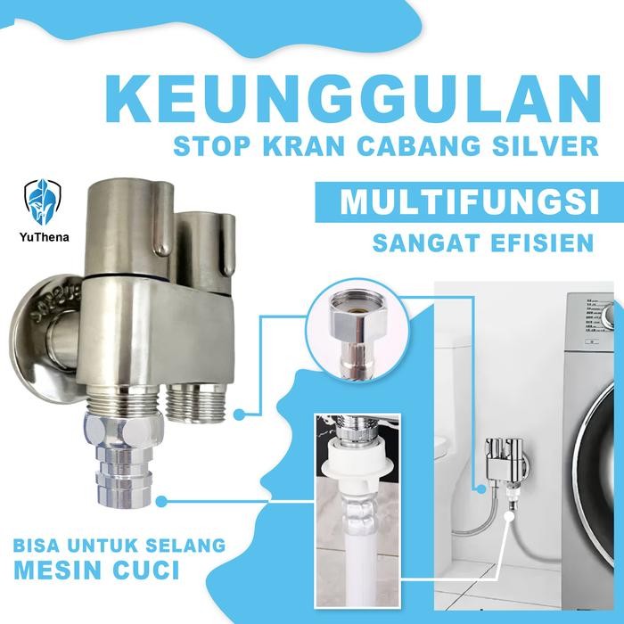 kran air mesin cuci Kran Cabang Mesin Cuci stainless 304 Kran Mesin Cuci Pendek