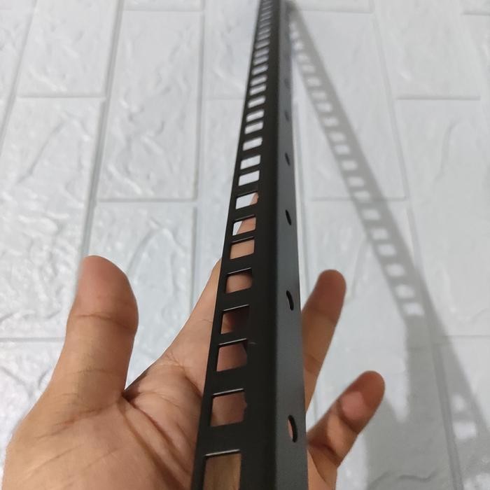 Besi Lis Siku Lubang Rak Hardcase 10U Rack Audio Lis Rak 10 U 45 Cm