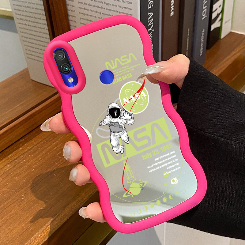 Casing HP Untuk Xiaomi Redmi Note 7 Note 7s Note 7 Pro Case Astronot NASA Macaron Softcase Silikon K