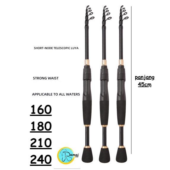 Sougayilang Fishing - Telescopic Fishing Rod Ultralight Spinning/Casting Fishing Rod Carbon Fiber