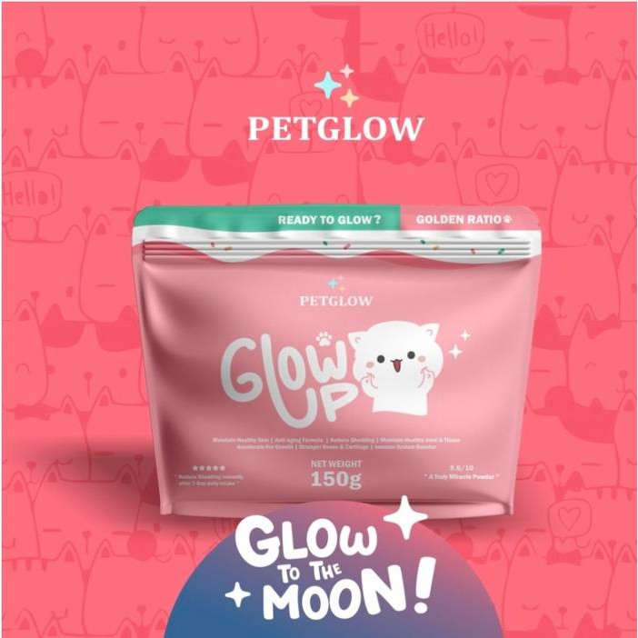 Ready Vitamin Bulu Vitamin Rontok Bulu Kucing Glow Up Petglow