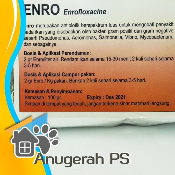 ENRO OBAT ANTIBIOTIK IKAN 100 GRAM