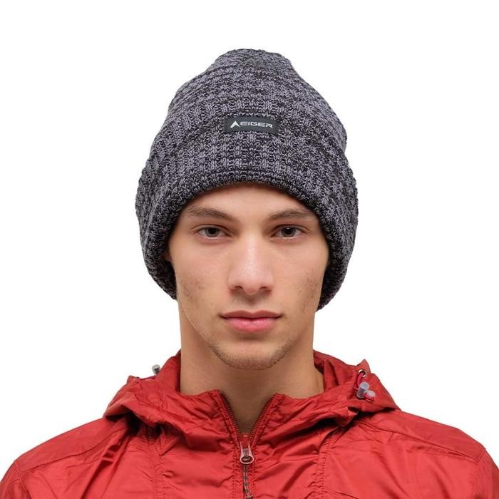 Kupluk Pria Eiger A229 Acrylic Lipat Beanies Rajut