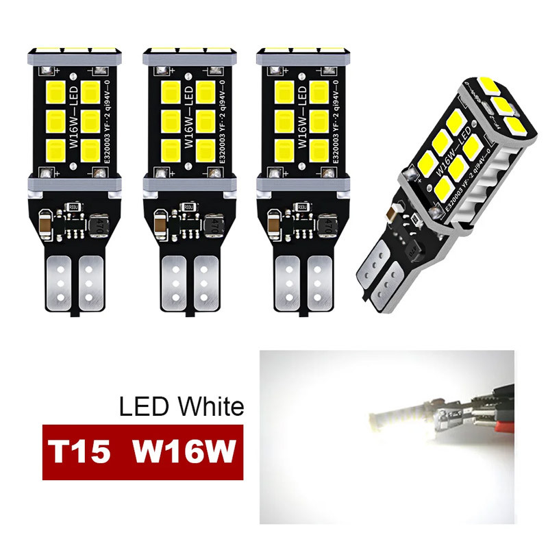 Canbus T15 W16W LED Bulbs Reverse Lights 2835SMD Car LED Back Up Rear Lamp For BMW 5 Series E60 E61 