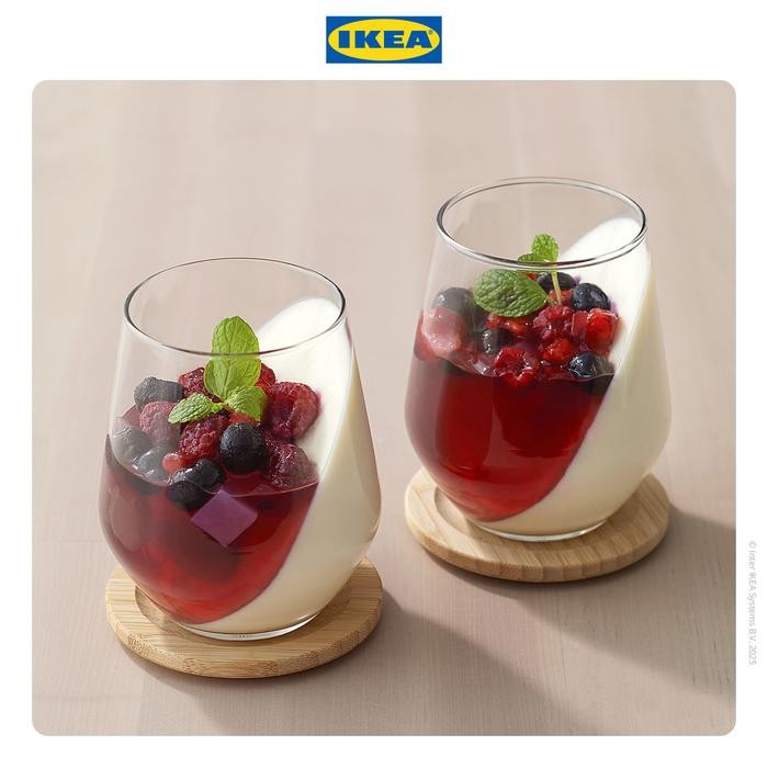 FCR0  Ikea Ivrig Gelas Kaca Bening Berkualitas 45Cl