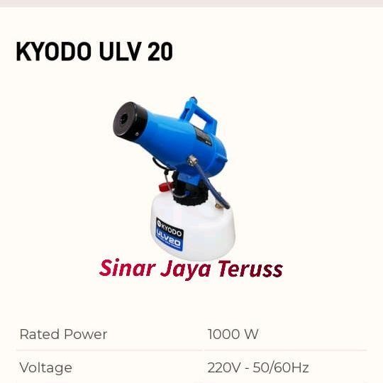 Alat Fogging Uap Kyodo ULV 20 ULV Cold Fogger Mesin Fogging Listrik
