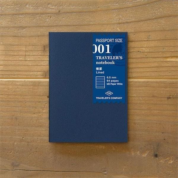 

Midori Traveler's Notebook Refill 001 - Lined Passport Sized