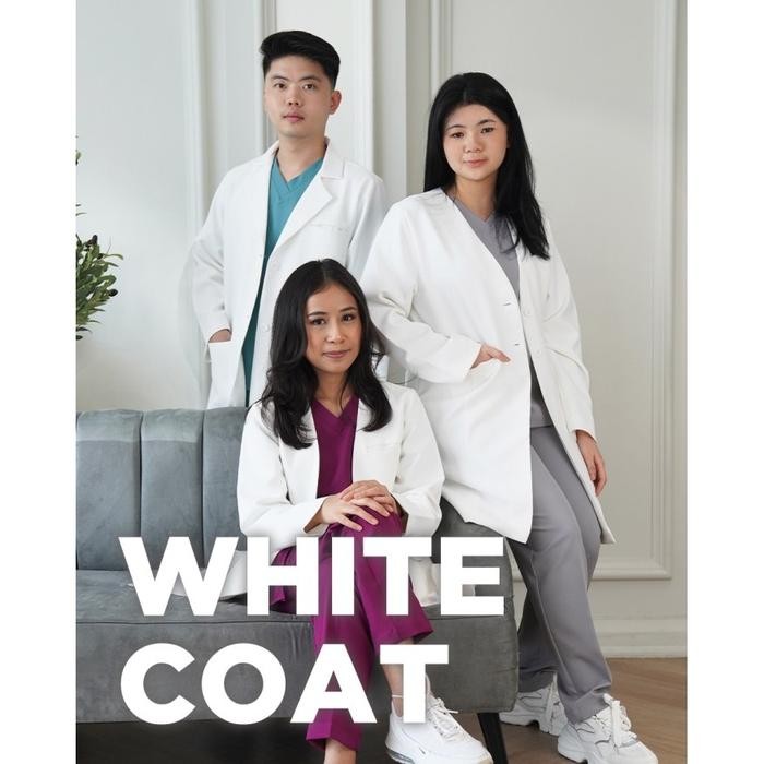 SCRB - Medical Scrubs / Baju Jaga - White Coat